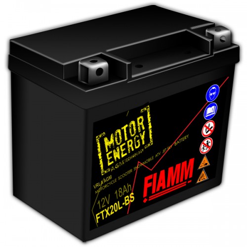 Аккумулятор FIAMM Moto 18 Ah (FTX20L-BS)