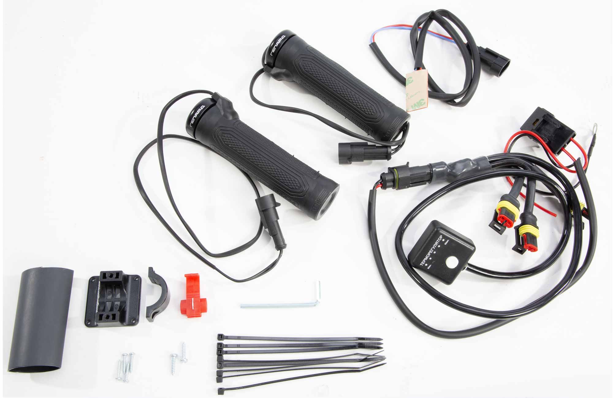 Ручки руля и курок газа с подогревом и терморегулятором