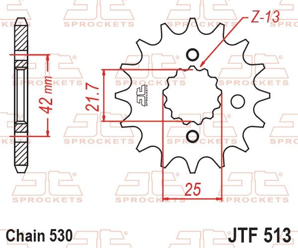 Звездочка ведущая JTF513.14 зубьев