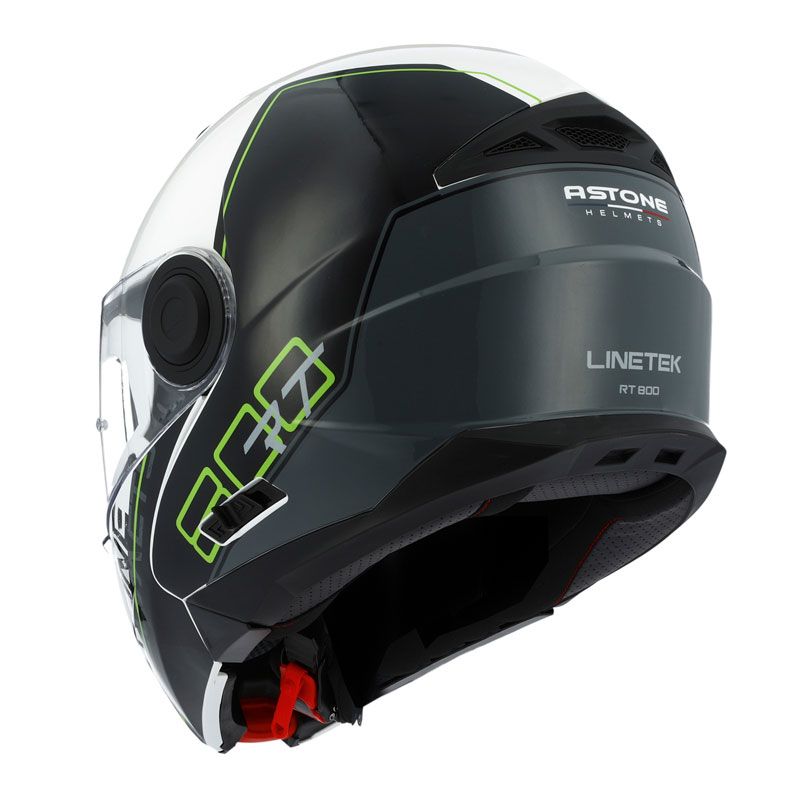 Шлем Astone RT800 LINETEK BLANC/VERT (зеленый/белый) 