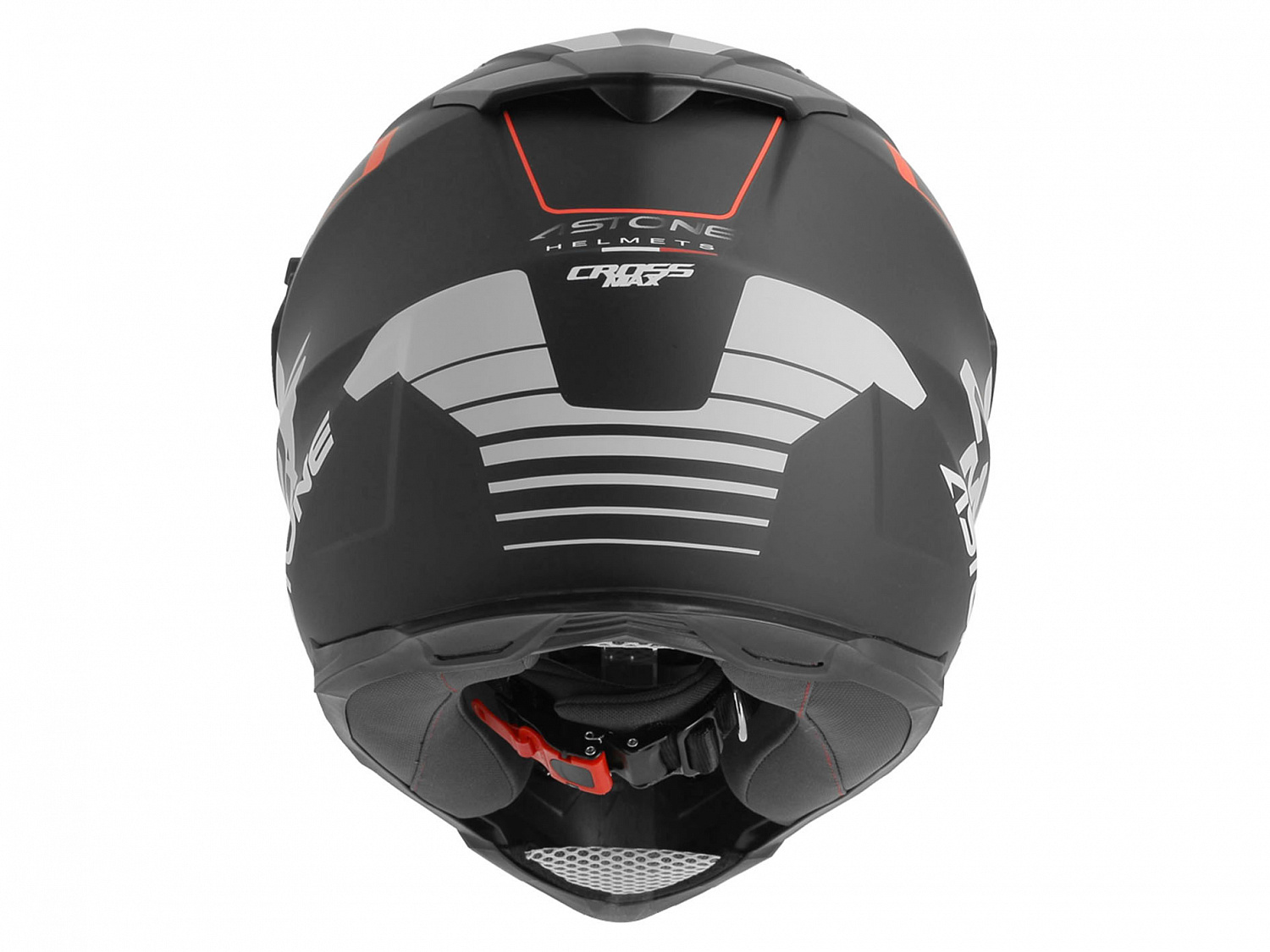 Шлем Astone CROSSMAX ROAD  черный/серый/красный